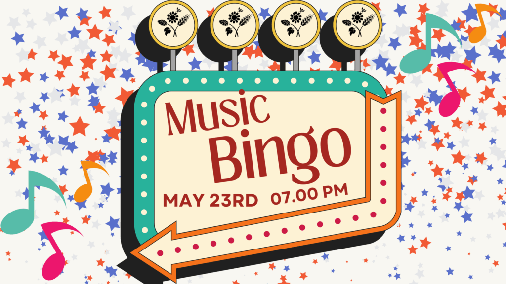 green and orange retro bingo night flyer (16 x 9 in) 5