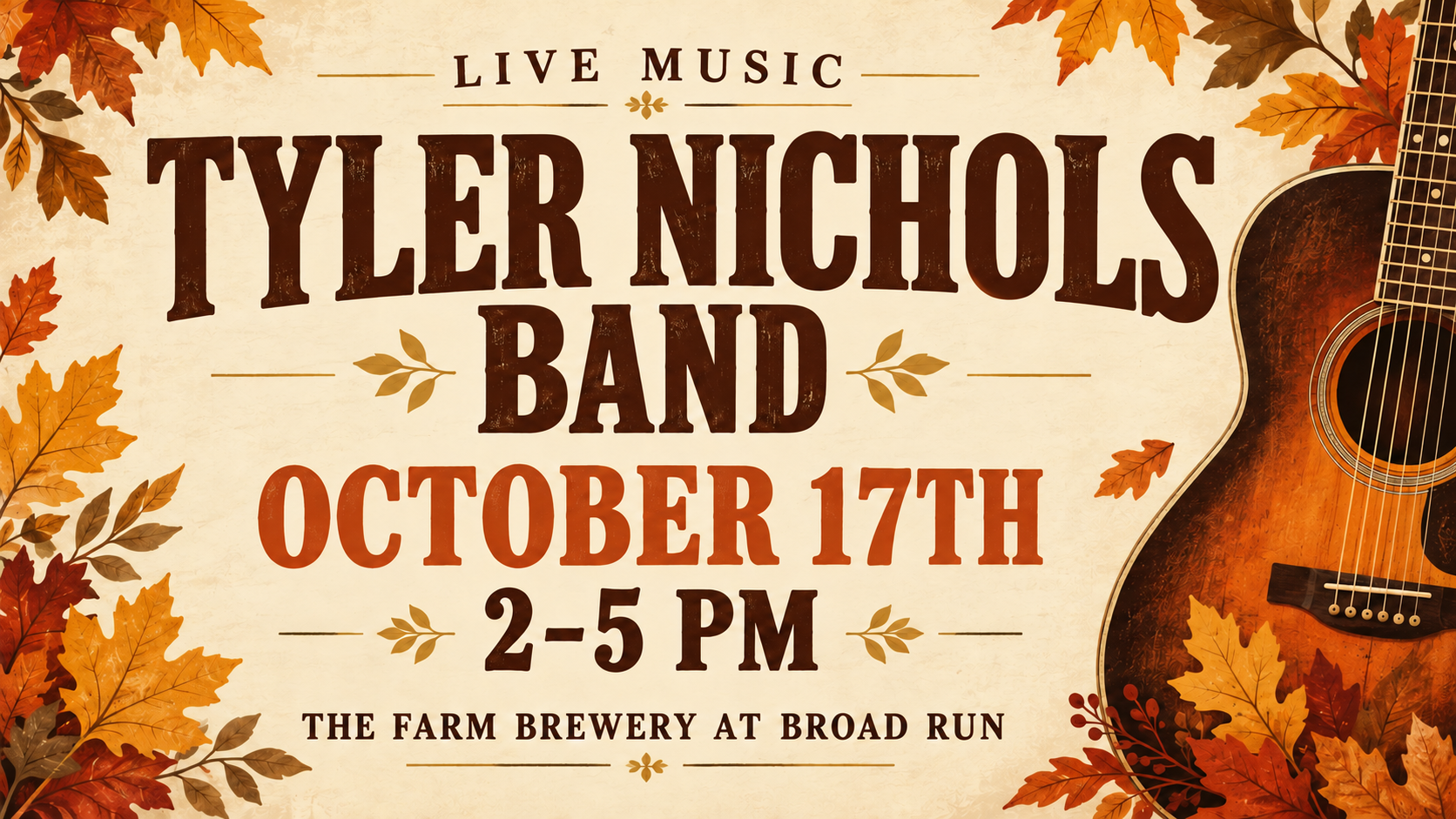 tyler nichols band concert flyer